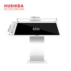 65 inch Touchscreen Floor Stand with 1080p Display, Digital Kiosk Display with Android 4K Full HD IR Monitor