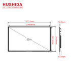 4mm Tempered Glass Wall Mounted Advertising Display 55 Inch Touch Screen Monitor