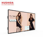 4K FHD LCD Wall Mounted Digital Signage Aluminum Alloy Sheet Metal Remote Control