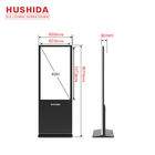 HUSHIDA 49inch Commercial Floor-Standing Digital Signage, 1080p Full-View Display HD LCD Advertising Kiosk