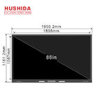 4K Anti Glare Glass Capacitive Touch Screen Classroom Writing Board 86 Inch