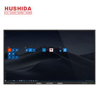 HUSHIDA 65 inch capacitive touch screen 4mm tempered glass interactive whiteboard for intelligent class