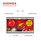 Multi Language Wall Mounted Advertising Display 65 Inch LCD 1920*1080P Simple Design