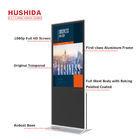 Floor Standing Digital Ad LED Signage Touch Displayer 1080P High Definition Picture