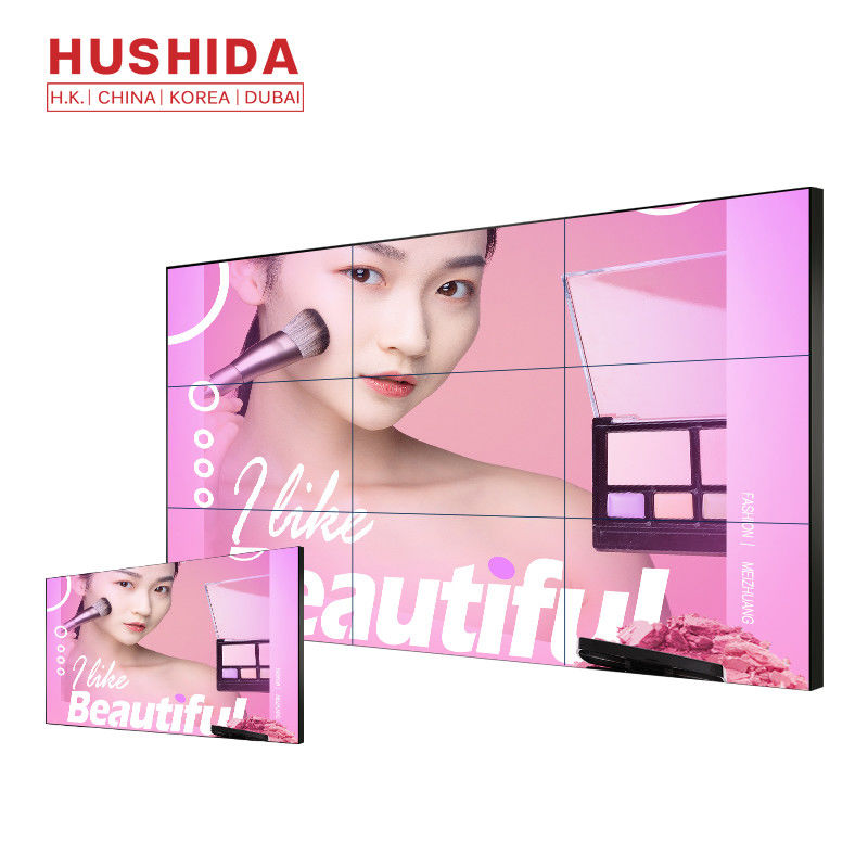 65'' 4K LCD Video Wall 3840*2160 Wide Viewing Angle 60Hz DP Input / Output