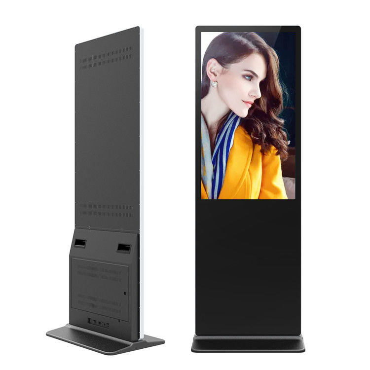 Ultra Slim 43 Inch TFT Floor Standing Advertising Display For Shopping Malls